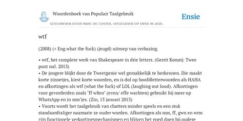 wtf betekenis.